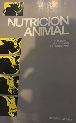 Nutrición animal, de MCDONALD | portada del libro
