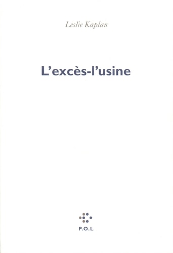 EXCES L'USINE, de Kaplan | portada del libro