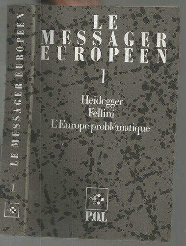 MESSAGER EUROPEEN 1, de Fondation Saint-Simon | portada del libro