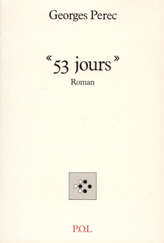 53 JOURS, de Georges Perec | portada del libro