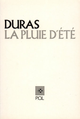PLUIE D'ETE, de Marguerite Duras | portada del libro