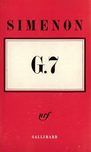 G.7, de Simenon | portada del libro