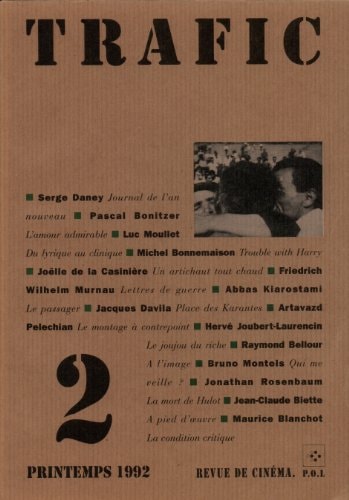 TRAFIC 2, de Serge Daney | portada del libro