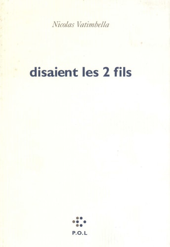 DISAIENT LES DEUX FILS, de Vatimbella | portada del libro
