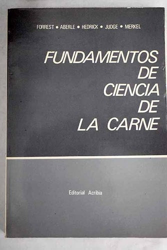 Fundamentos de ciencia de la carne, de FORREST | portada del libro
