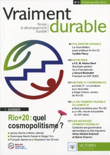 RAIMENT DURABLE N2. RIO+20 : QUEL COSMO, de Collectif | portada del libro