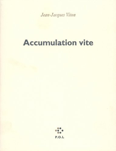 ACCUMULATION VITE, de Viton | portada del libro