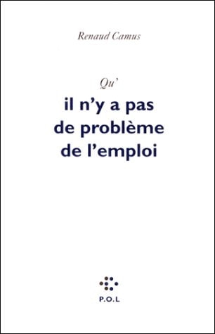 QU'IL N'Y A PAS DE PROBLEME DE L'EMPLOI, de Camus | portada del libro