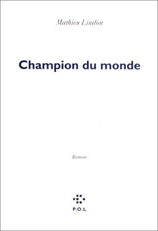 CHAMPION DU MONDE, de Lindon | portada del libro