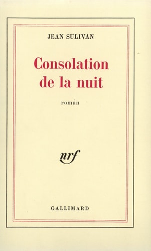 CONSOLATION DE LA NUIT, de Sulivan | portada del libro