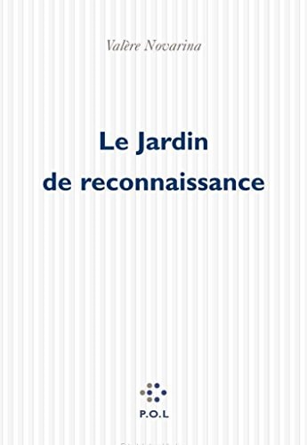 JARDIN DE RECONNAISSANCE, de Novarina | portada del libro
