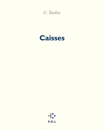 CAISSES, de Christophe Tarkos | portada del libro
