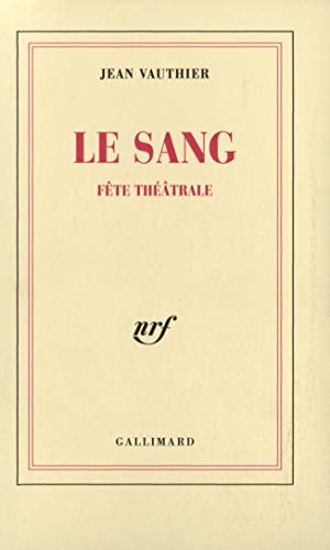 LE SANG, de Jean Vauthier | portada del libro