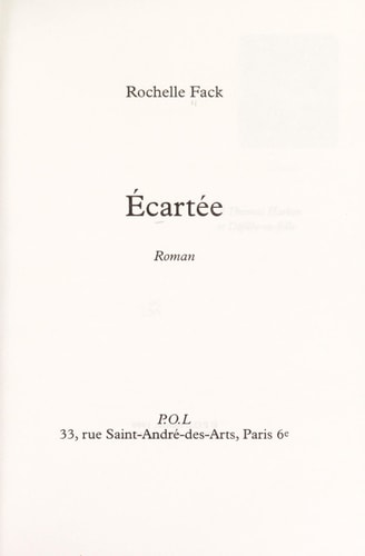 ECARTEE, de Rochelle Fack | portada del libro