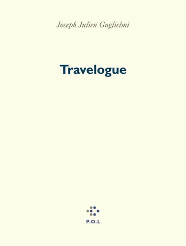 TRAVELOGUE, de Joseph Guglielmi | portada del libro
