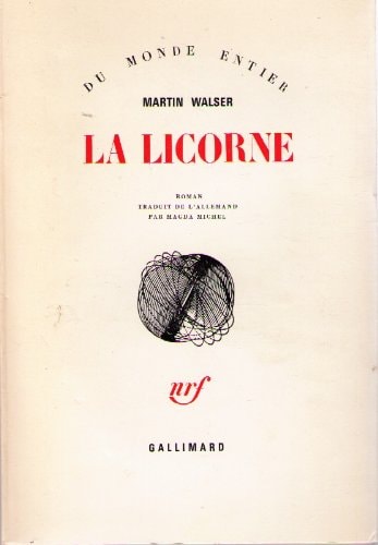 LA LICORNE, de Martin Walser | portada del libro