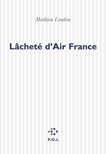 LACHETE D'AIR FRANCE, de Lindon | portada del libro