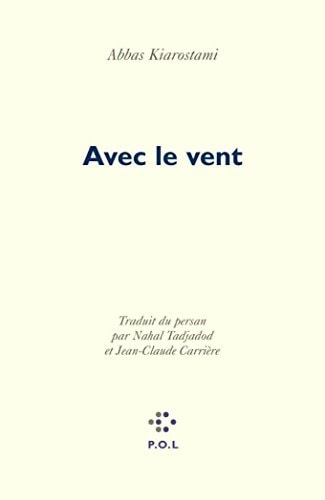 AVEC LE VENT, de Abbas Kiarostami | portada del libro