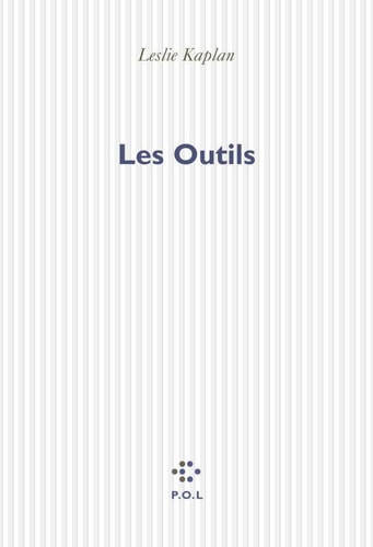 OUTILS, de Kaplan | portada del libro