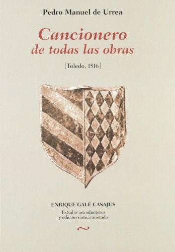 CANCIONERO DE TODAS LAS OBRAS, de URREA | portada del libro