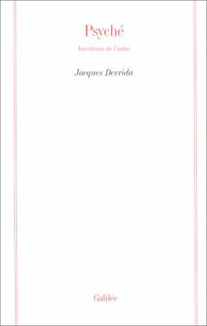 PSYCHE 1 N ED, de DERRIDA J | portada del libro