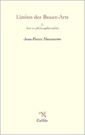 LIMITES DES BEAUX ARTS TOME2, de MOUSSARON J P | portada del libro