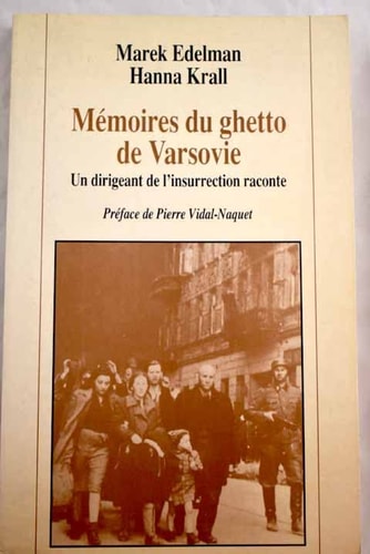 MEMOIRES DU GHETTO DE VARSOVIE, de Edelman | portada del libro