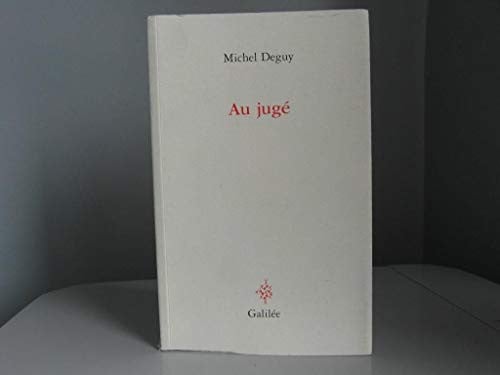 AU JUGE, de DEGUY M | portada del libro