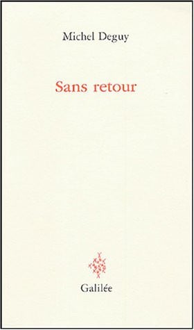 SANS RETOUR, de DEGUY M | portada del libro