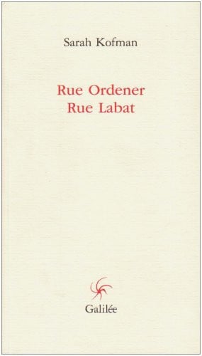 RUE ORDENER RUE LABAT NED, de KOFMAN S | portada del libro