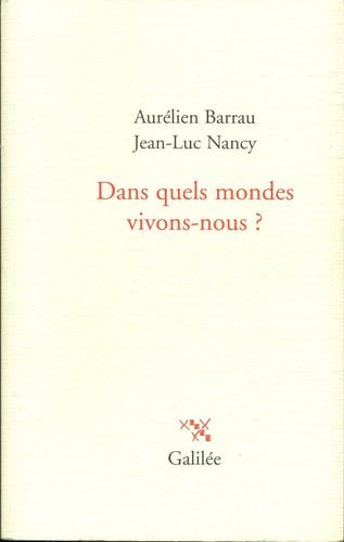 DANS QUELS MONDES VIVONS-NOUS?, de BARRAU#NANCY | portada del libro