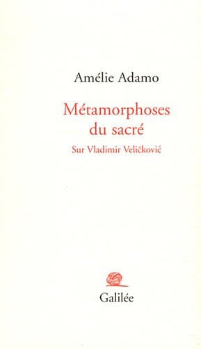 METAMORPHOSES DU SACRE, de ADAMO AMELIE | portada del libro