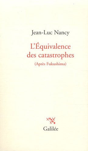 L'EQUIVALENCE DES CATASTROPHES, de NANCY J L | portada del libro