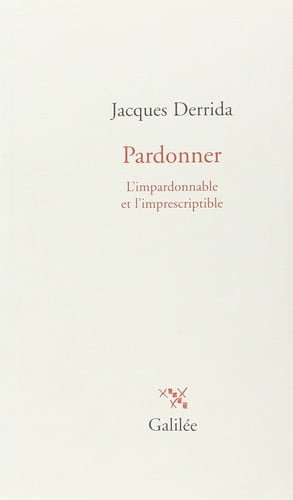 PARDONNER, de DERRIDA J | portada del libro