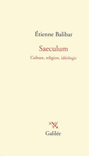SAECULUM, de BALIBAR E | portada del libro