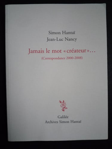 JAMAIS LE MOT CREATEUR, de HANTAI#NANCY | portada del libro