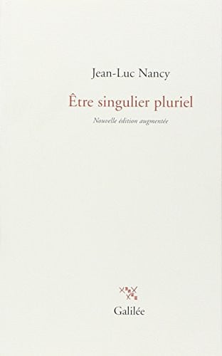 Etre singulier pluriel, de NANCY J L | portada del libro