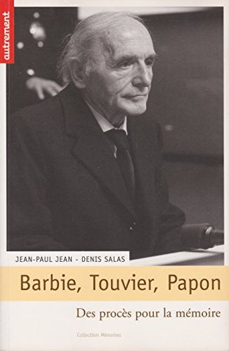 BARBIE, TOUVIER, PAPON, de Salas | portada del libro