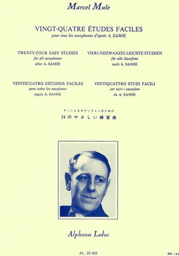 VINGT-QUATRE ETUDES FACILES POUR TOUS LES SAXOPHONES DAPRES, de MULE | portada del libro