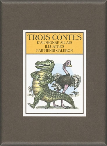 TROIS CONTES, de Alphonse Allais | portada del libro