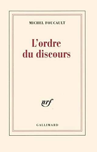 L'ORDRE DU DISCOURS, de Foucault | portada del libro