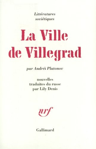 LA VILLE DE VILLEGRAD, de Platonov | portada del libro