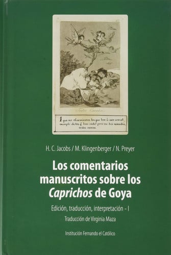 Los comentarios manuscritos sobre los Caprichos de Goya., de Jacobs | portada del libro