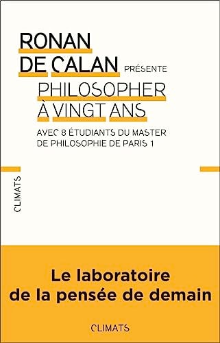 PHILOSOPHER A VINGT ANS, de Ronan de Calan | portada del libro