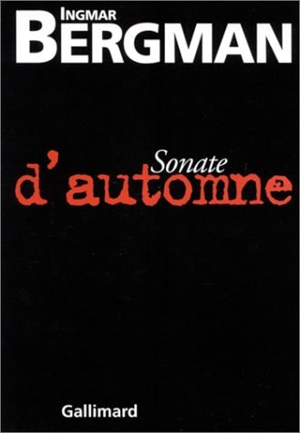 SONATE D'AUTOMNE, de Ingmar Bergman | portada del libro