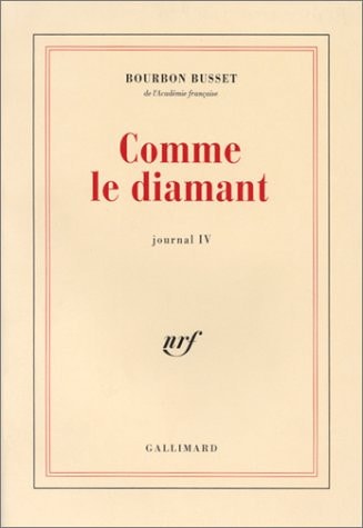 COMME LE DIAMANT, de Bourbon Busset | portada del libro