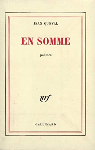 EN SOMME, de Queval | portada del libro