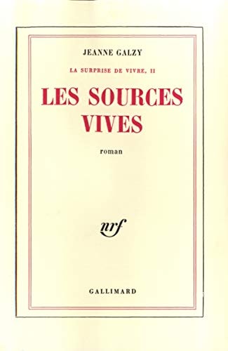 LES SOURCES VIVES, de Jeanne Galzy | portada del libro