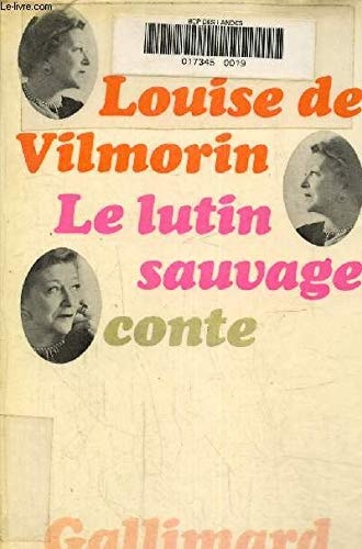 LE LUTIN SAUVAGE, de Vilmorin | portada del libro