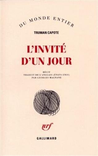 L'INVITE D'UN JOUR, de Truman Capote | portada del libro